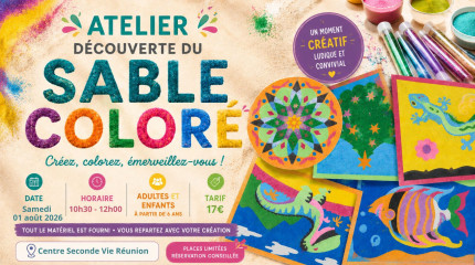 Atelier: découverte du sable coloré