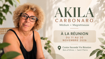 Akila Carbonaro, Medium et magnétiseuse à la Réunion